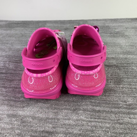 Crocs Barbie The Movie Mega Crush Clog Pink Women's Size 6W - Picture 3 of 8